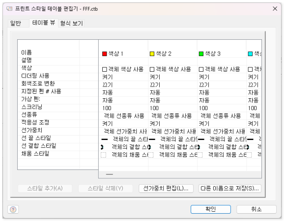 테이블 뷰