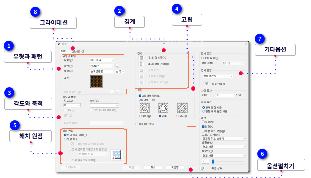 Hatch대화상자