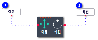 a) 이동