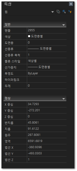 a) 특성 팔레트